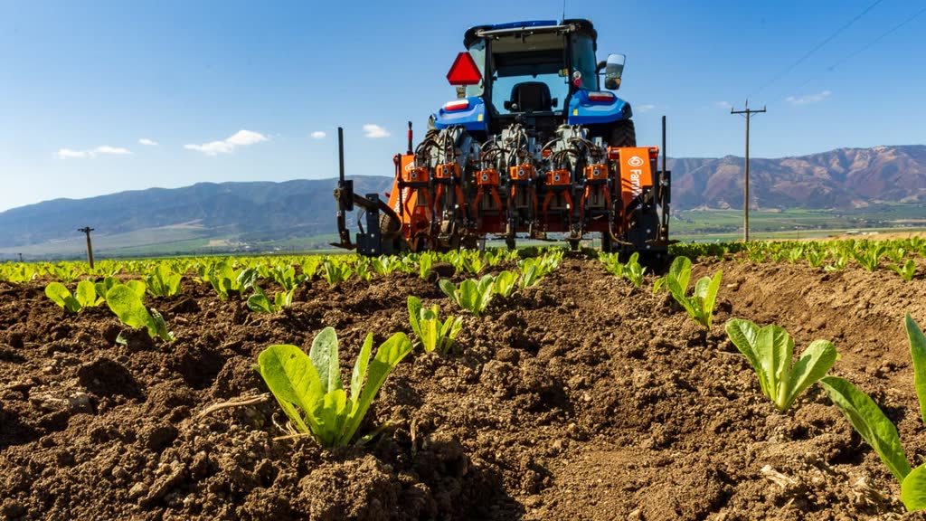 Modern agricultural machinery